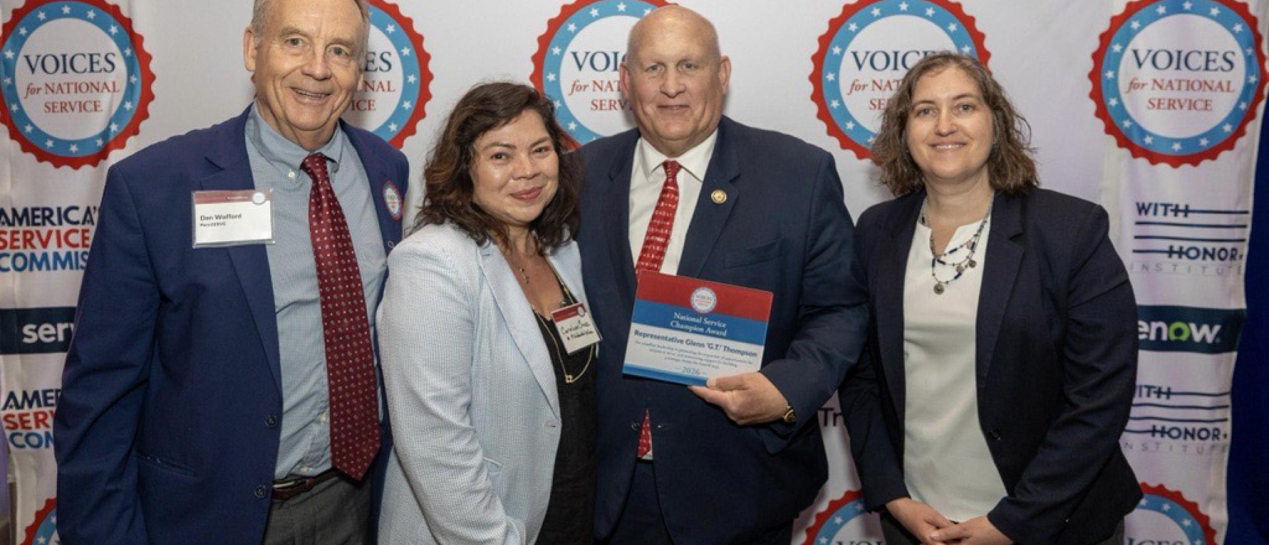 The congressman at an event