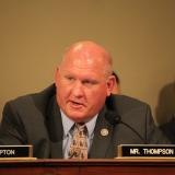 Congressman Thompson sitting at a hearing