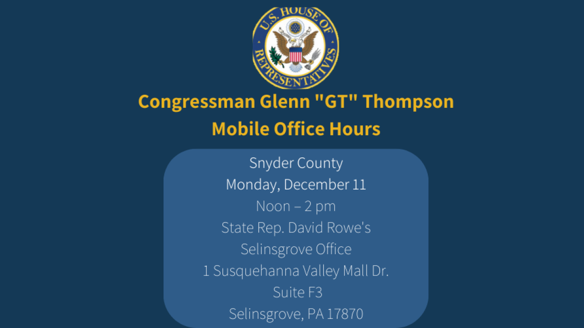 Snyder County December Office Hours 