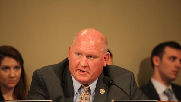 Congressman Thompson sitting at a hearing