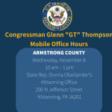 November Armstrong County Office Hours